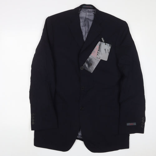 Ted Baker Mens Blue Wool Jacket Suit Jacket Size 40 Regular