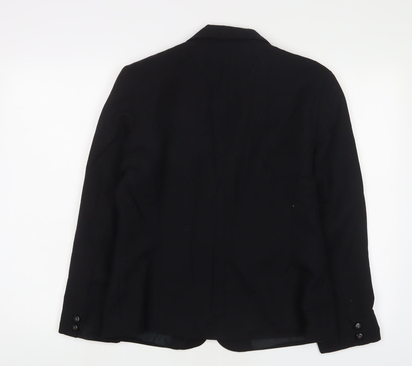 Littlewoods Womens Black Jacket Blazer Size 14 Button