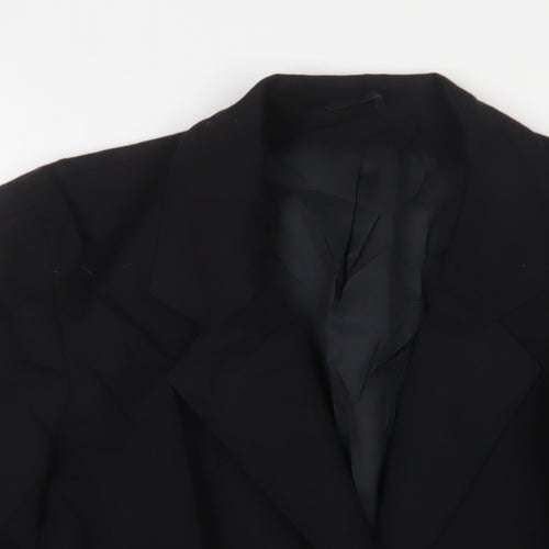 Littlewoods Womens Black Jacket Blazer Size 14 Button