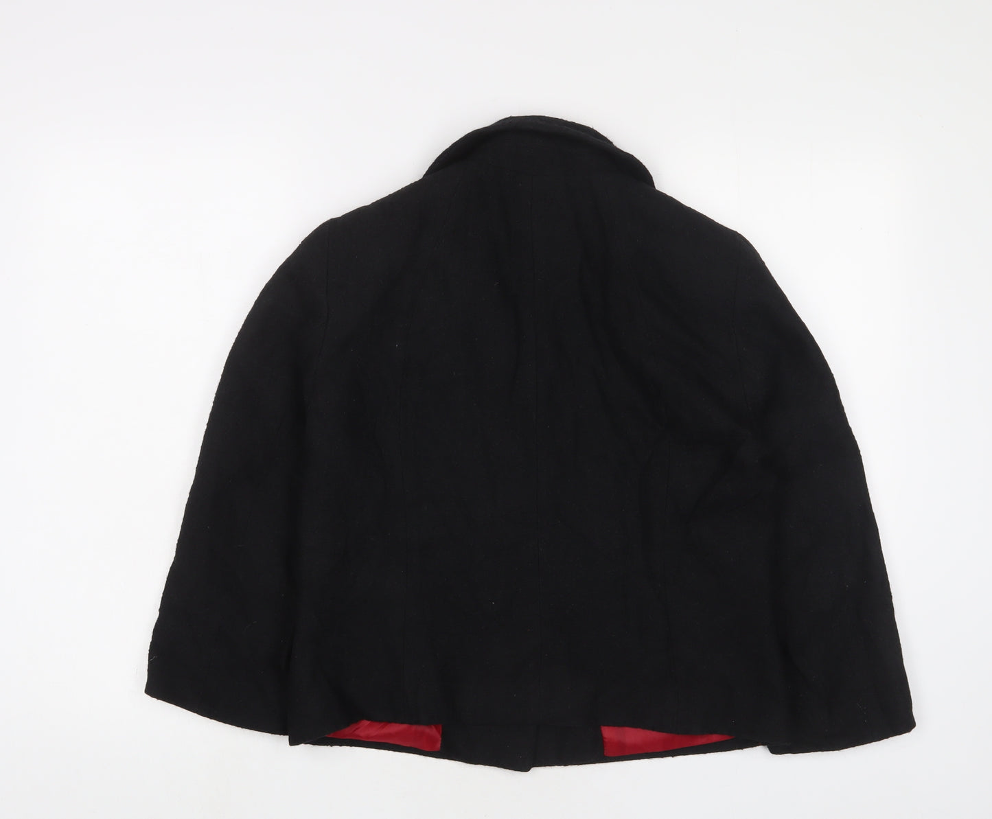 H&M Womens Black Jacket Size 14 Snap