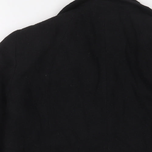 H&M Womens Black Jacket Size 14 Snap