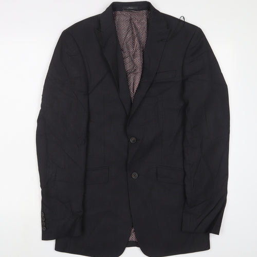 Marks and Spencer Mens Grey Polyester Jacket Suit Jacket Size 34 Regular