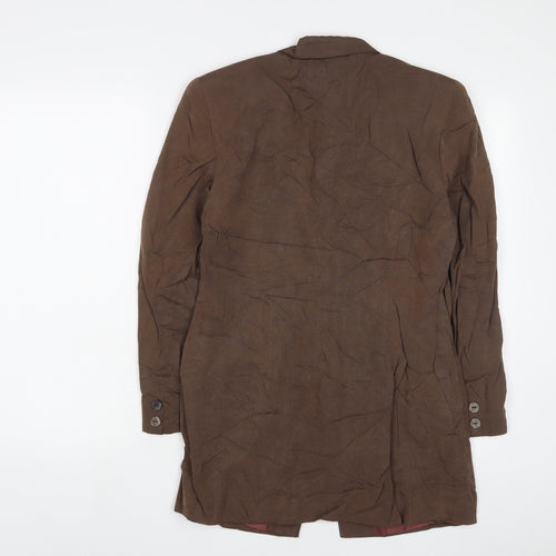 Principles Womens Brown Jacket Blazer Size 10 Button
