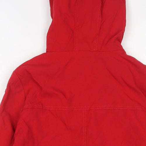 Marks and Spencer Womens Red Jacket Size 10 Zip