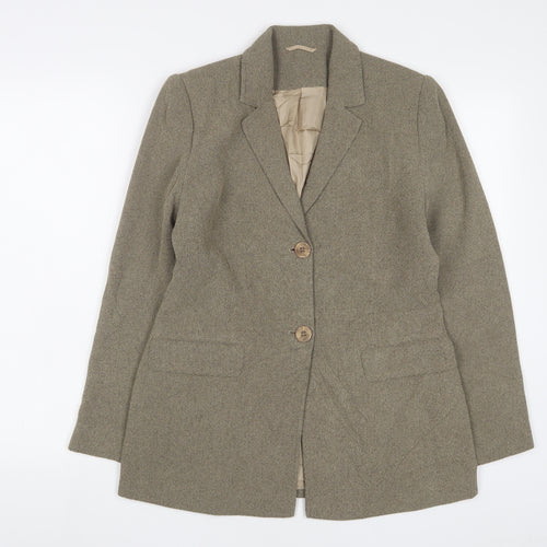 BHS Womens Brown Jacket Blazer Size 10 Button