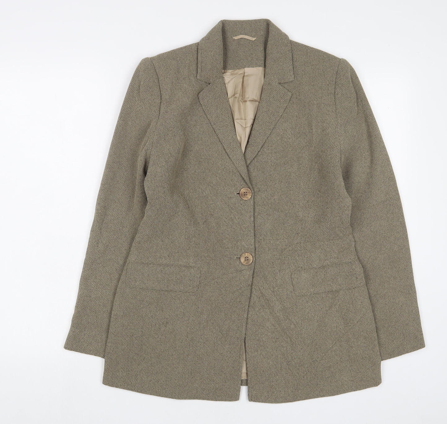 BHS Womens Brown Jacket Blazer Size 10 Button