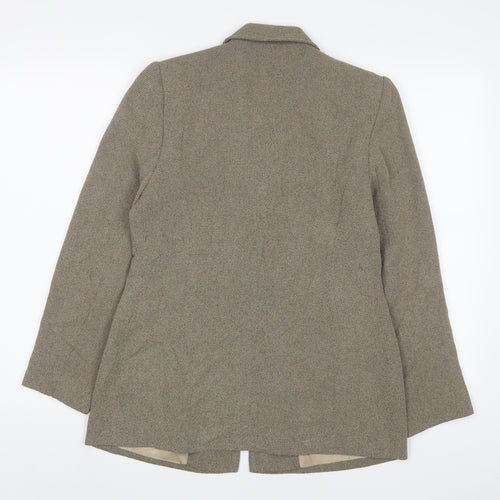 BHS Womens Brown Jacket Blazer Size 10 Button