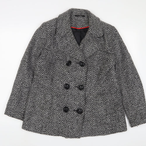 Classic Womens Red Jacket Size 14 Button