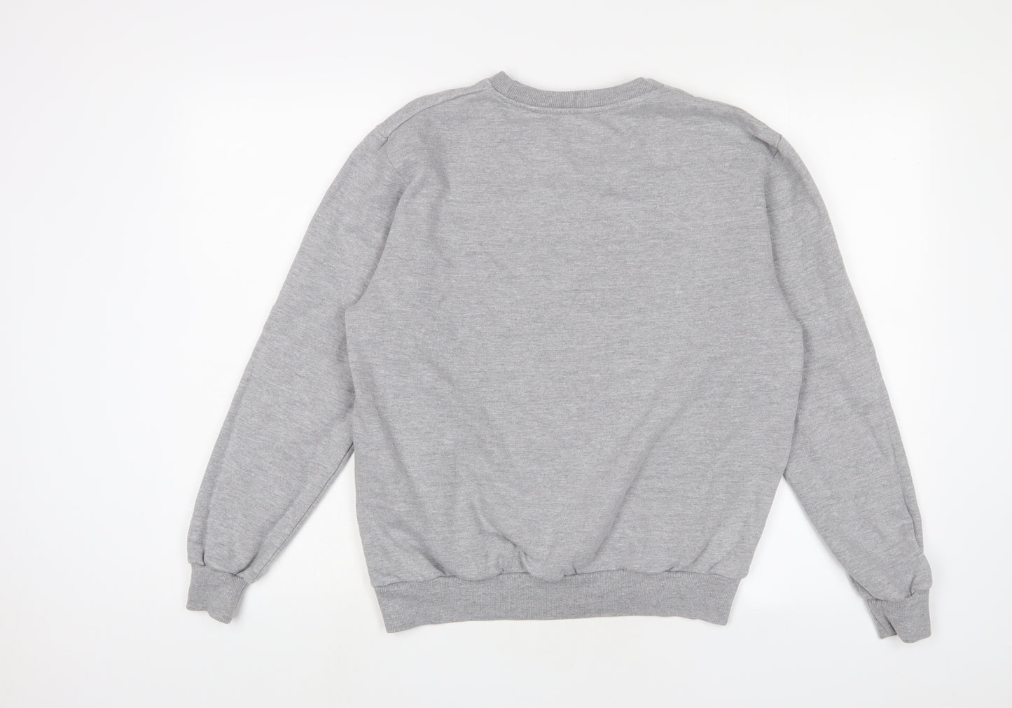 Mickey Mouse Womens Grey Cotton Pullover Sweatshirt Size 8 Pullover
