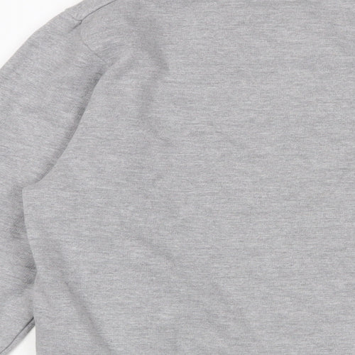 Mickey Mouse Womens Grey Cotton Pullover Sweatshirt Size 8 Pullover