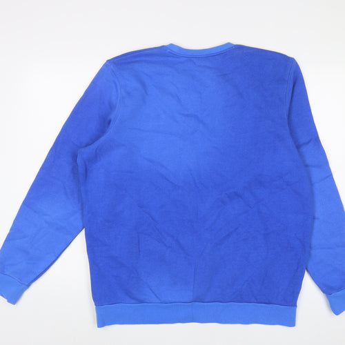 Under armour Mens Blue Cotton Pullover Sweatshirt Size L
