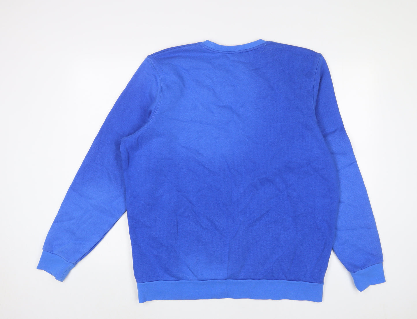 Under armour Mens Blue Cotton Pullover Sweatshirt Size L