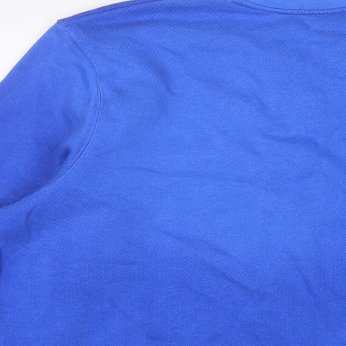 Under armour Mens Blue Cotton Pullover Sweatshirt Size L