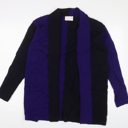 Country Casuals Womens Purple V-Neck Acrylic Cardigan Jumper Size M