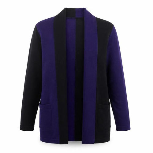 Country Casuals Womens Purple V-Neck Acrylic Cardigan Jumper Size M