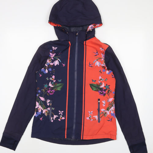 Ted Baker Womens Multicoloured Floral Jacket Size S Zip
