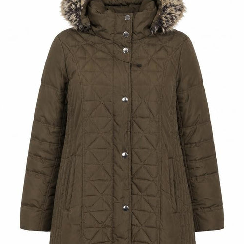 London Fog Womens Green Parka Coat Size L Zip