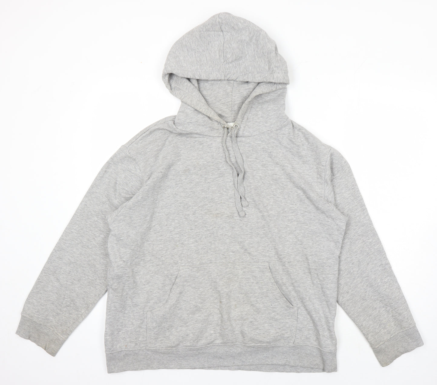 H&M Mens Grey Cotton Pullover Hoodie Size M