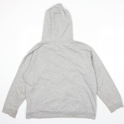 H&M Mens Grey Cotton Pullover Hoodie Size M