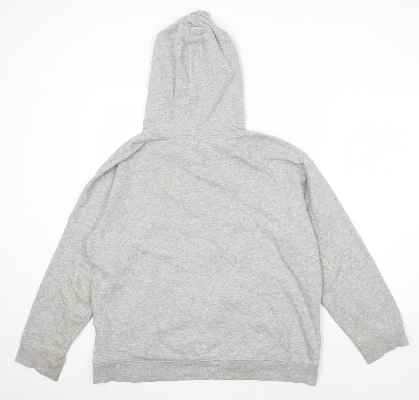 H&M Mens Grey Cotton Pullover Hoodie Size M