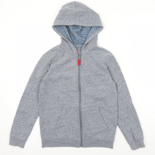Cat & Jack Womens Grey Cotton Full Zip Hoodie Size 8 Zip