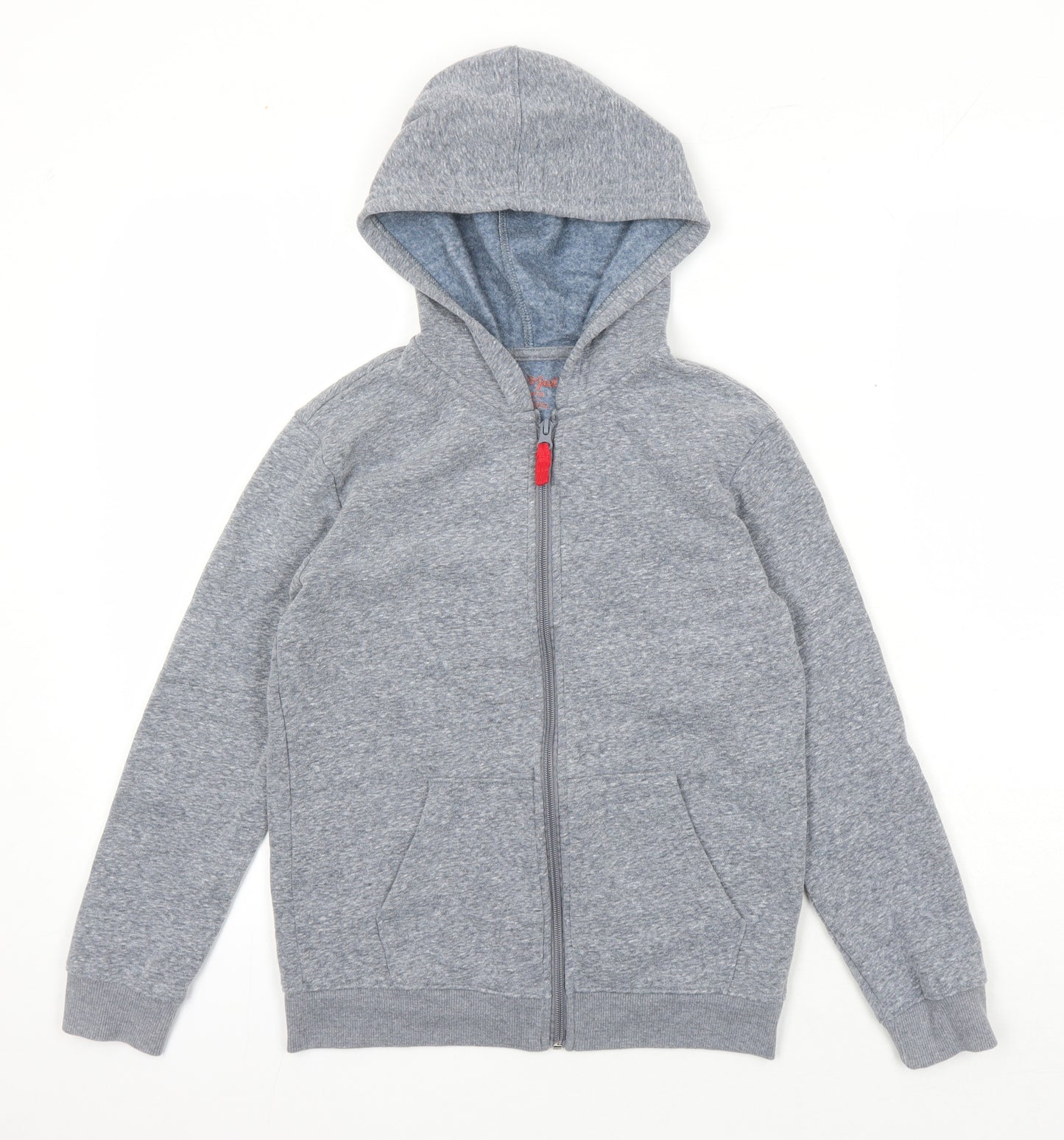 Cat & Jack Womens Grey Cotton Full Zip Hoodie Size 8 Zip