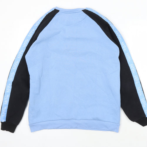 BoohooMAN Mens Multicoloured Cotton Pullover Sweatshirt Size L
