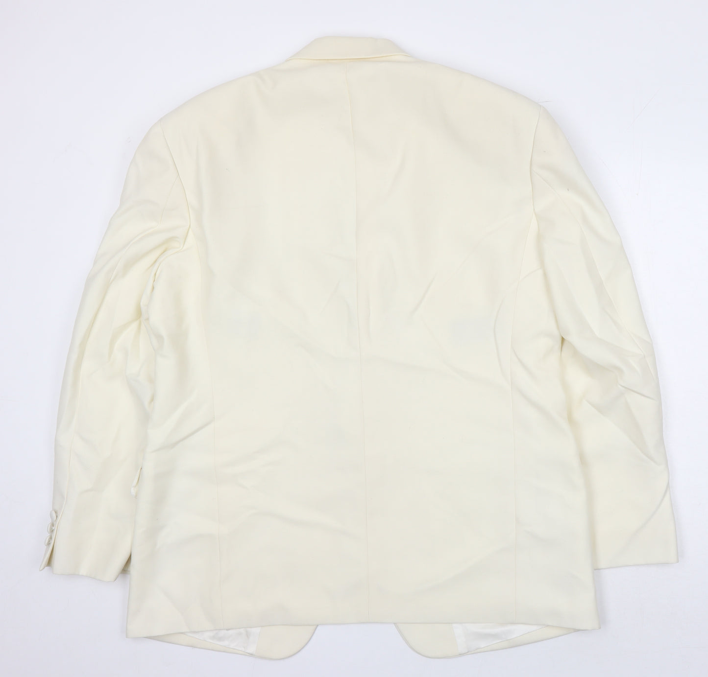 Warwicks Mens Ivory Polyester Jacket Blazer Size 44 Regular