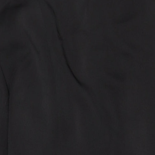 Misshap Womens Black Jacket Blazer Size 12 Button - Cross Front Structured Blazer