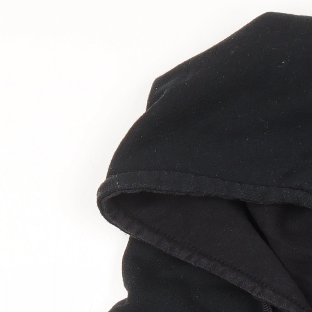 BoohooMAN Mens Black Polyester Pullover Hoodie Size M