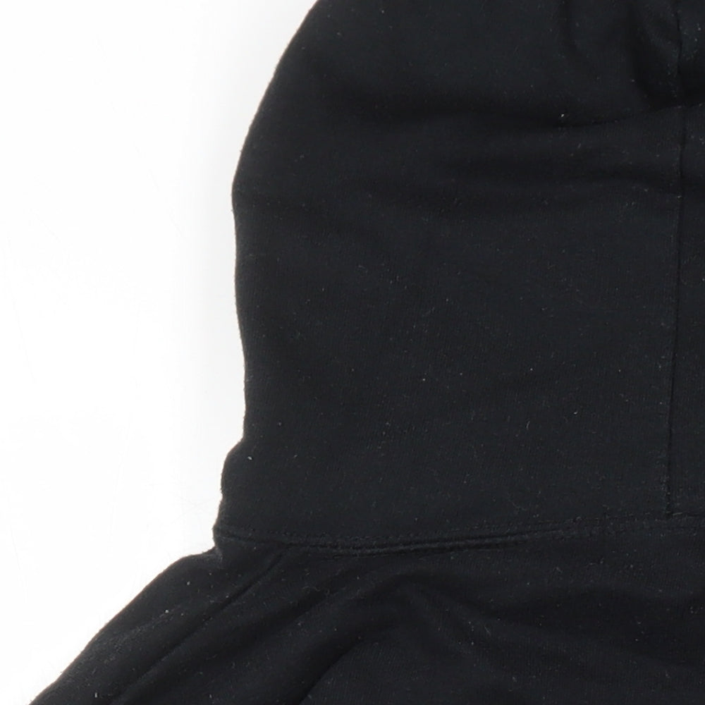 BoohooMAN Mens Black Polyester Pullover Hoodie Size M
