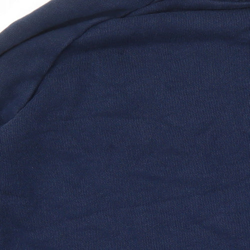 Addidas Mens Blue Cotton Pullover Sweatshirt Size S