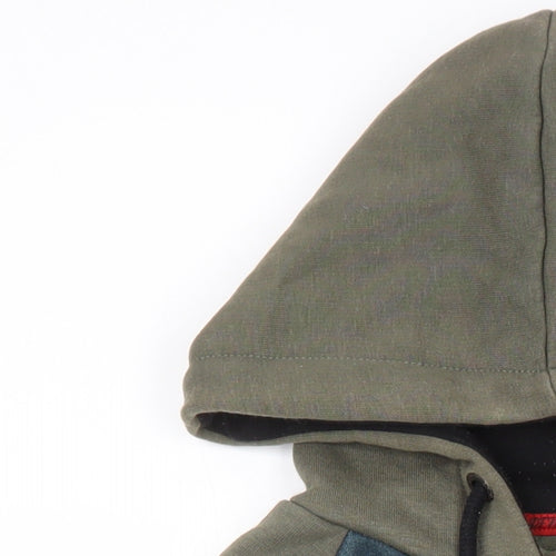 DFND Mens Multicoloured Camouflage Polyester Pullover Hoodie Size S