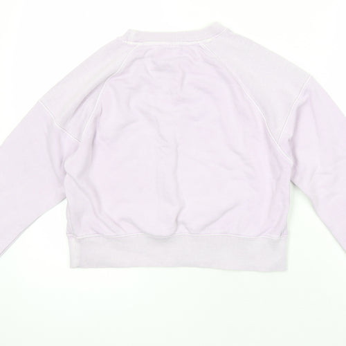 Zara Girls Purple Cotton Pullover Sweatshirt Size 9-10 Years
