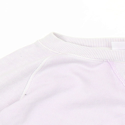 Zara Girls Purple Cotton Pullover Sweatshirt Size 9-10 Years