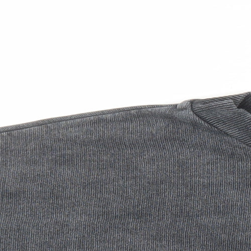 Topshop Womens Grey Cotton Pullover Sweatshirt Size 10 - Paris
