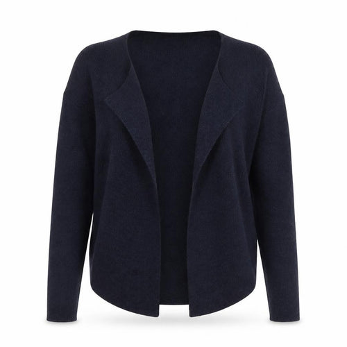 Galeries Lafayette Womens Blue V-Neck Wool Blend Cardigan Jumper Size S