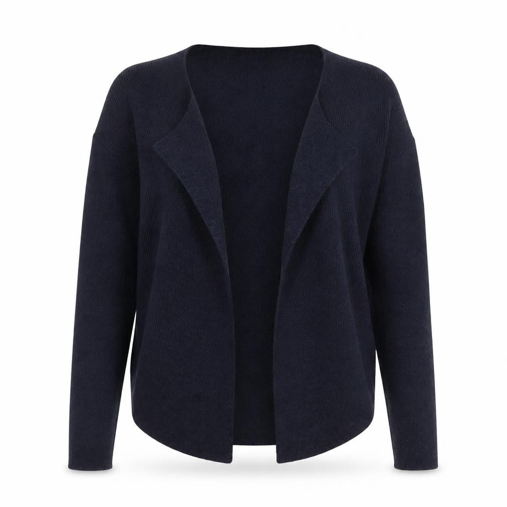 Galeries Lafayette Womens Blue V-Neck Wool Blend Cardigan Jumper Size S
