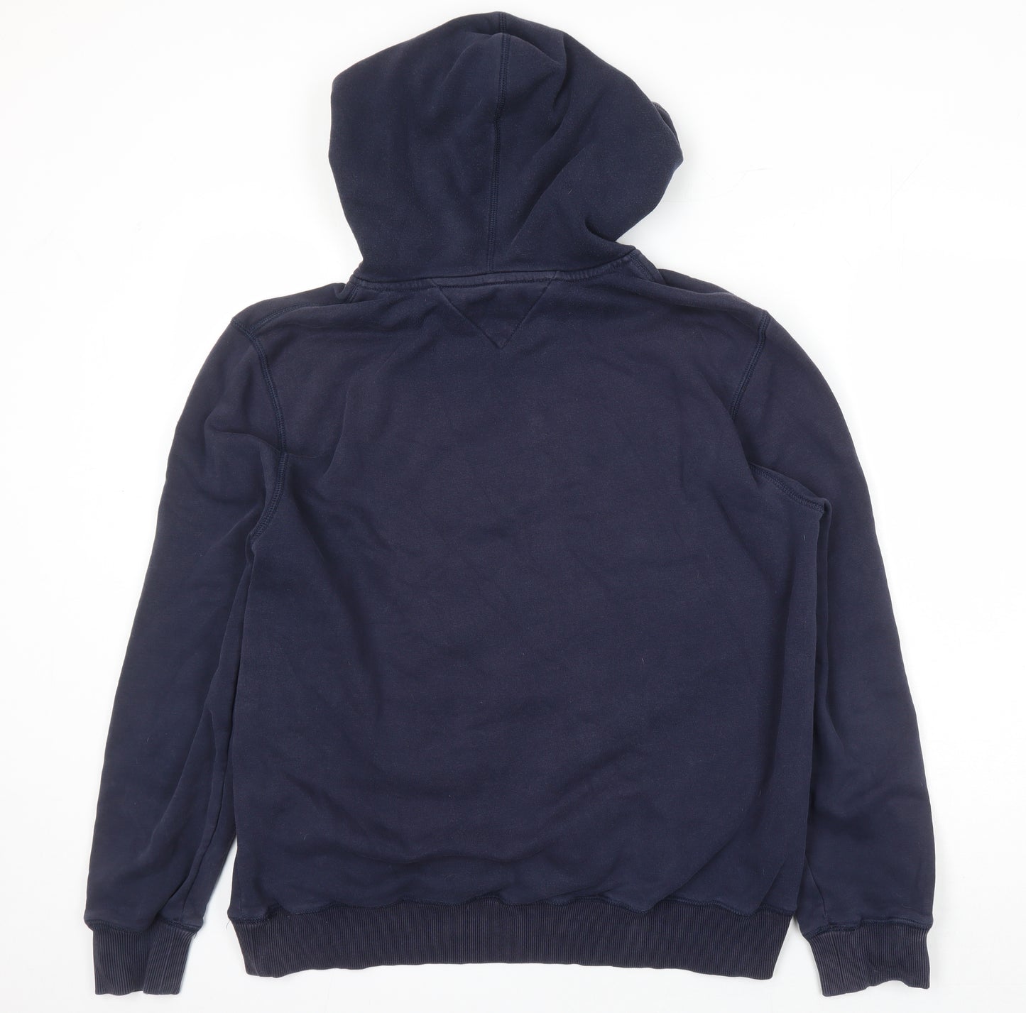 Tommy Hillfliger Mens Blue Cotton Pullover Hoodie Size L