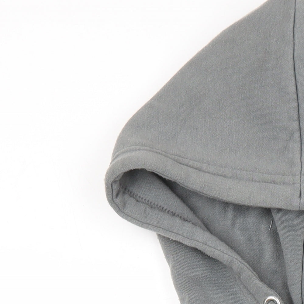 Boohoo Womens Green Houndstooth Polyester Pullover Hoodie Size S