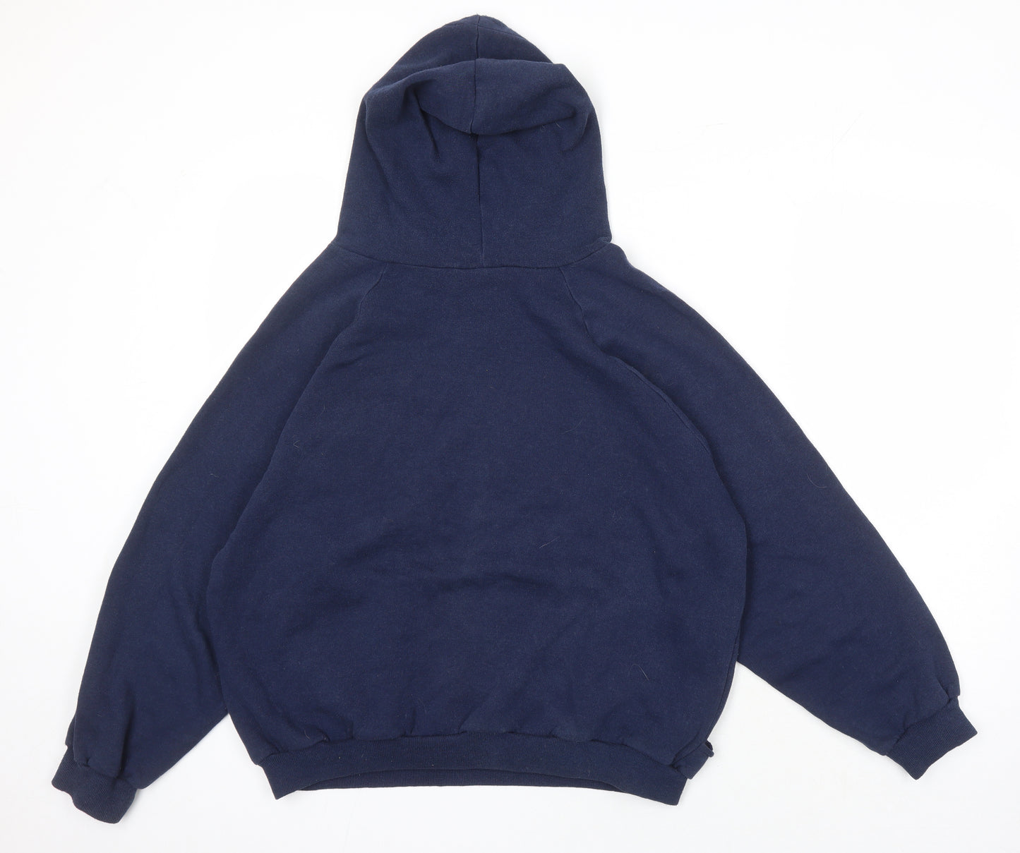 JSW Womens Blue Polyester Pullover Hoodie Size L