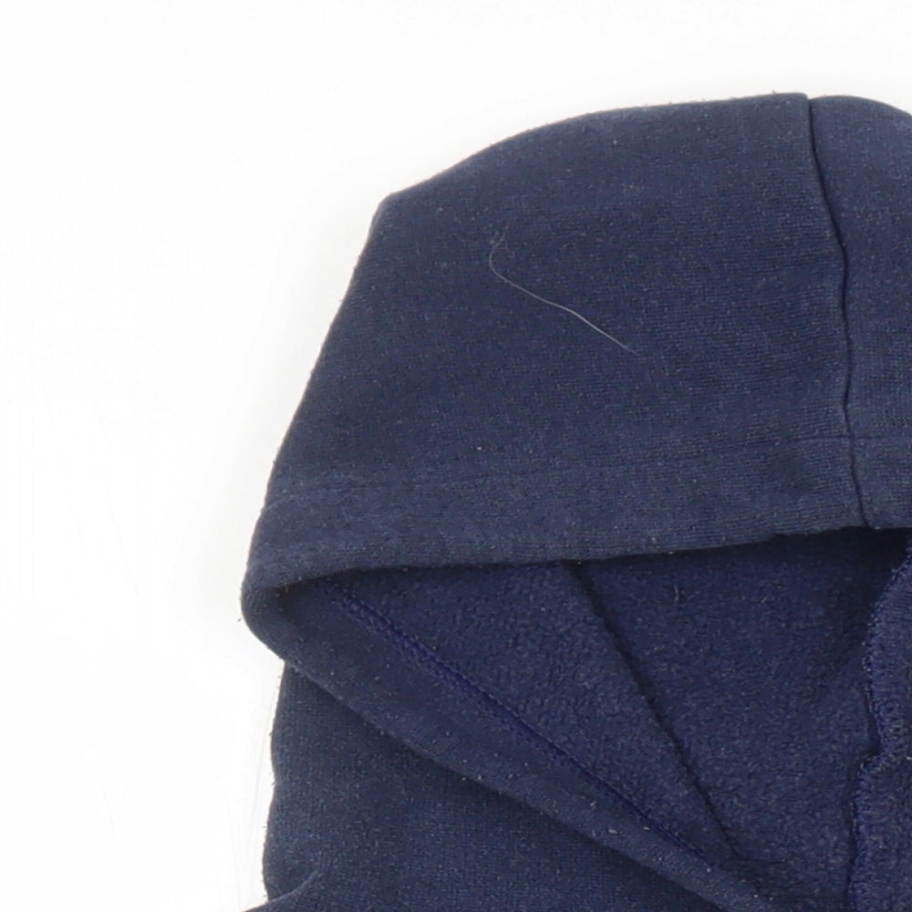 JSW Womens Blue Polyester Pullover Hoodie Size L