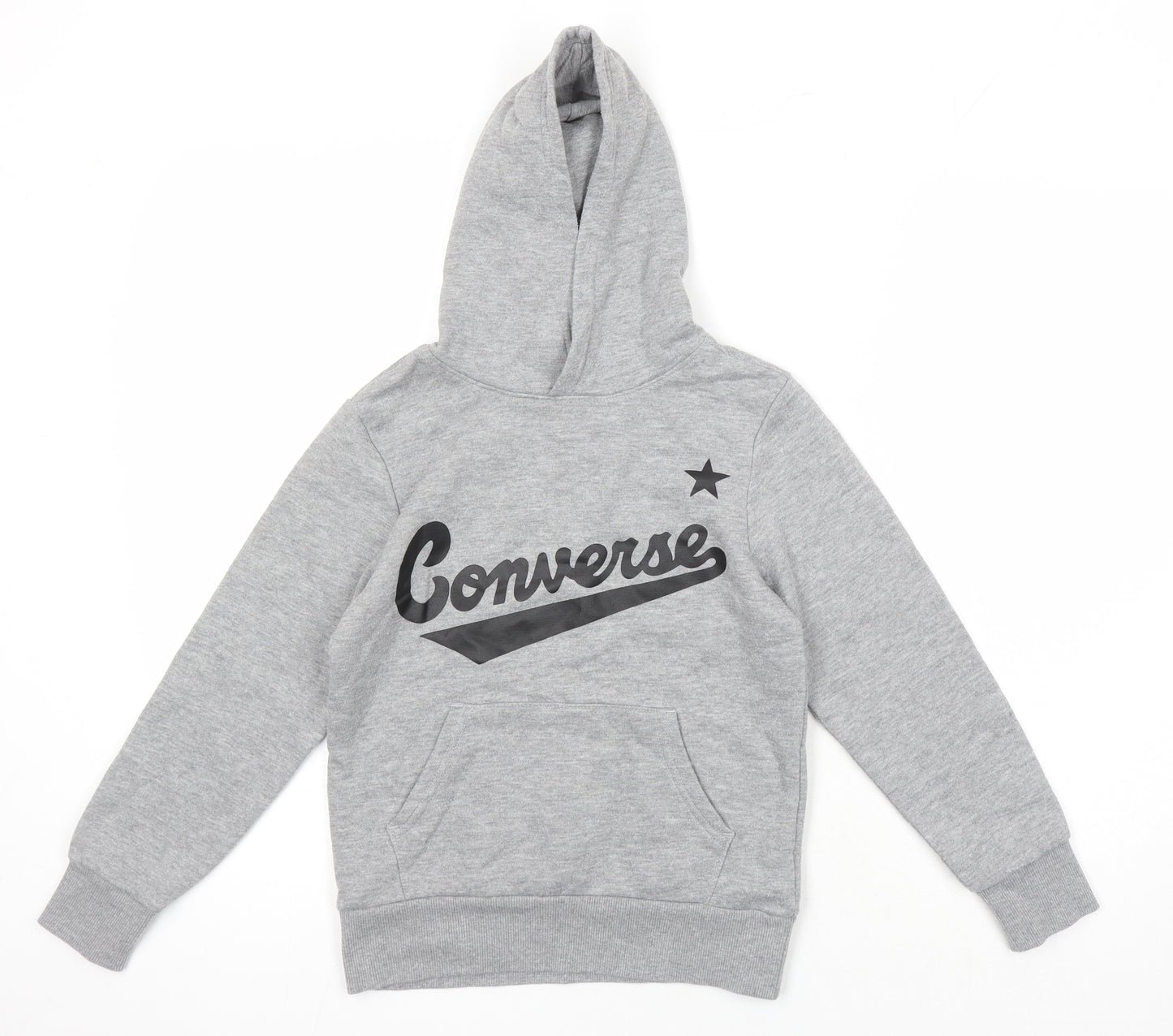 Converse Boys Grey Houndstooth Polyester Pullover Hoodie Size 8-9 Years