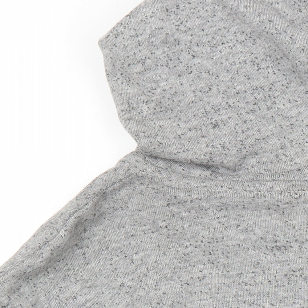 JACK & JONES Mens Grey Polyester Pullover Hoodie Size M