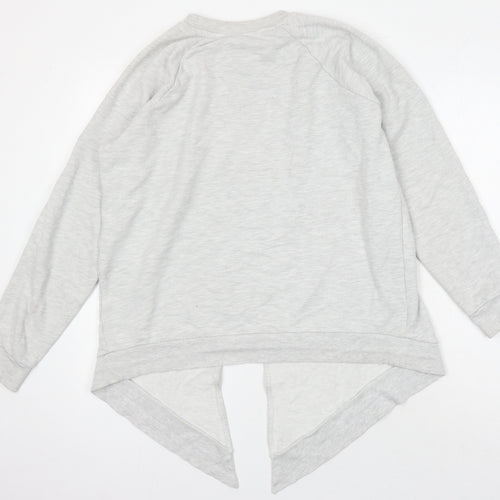 NEXT Womens Grey Polyester Pullover Sweatshirt Size 10