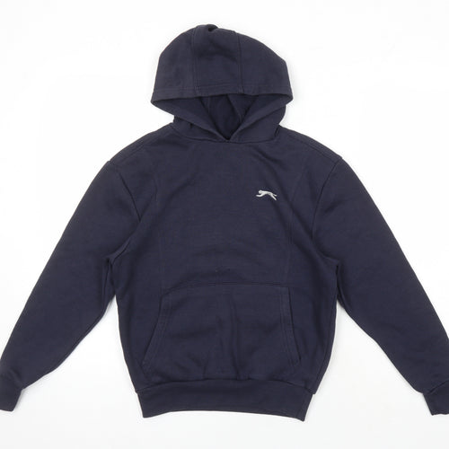 Slazenger Boys Blue Polyester Pullover Hoodie Size 9 Years