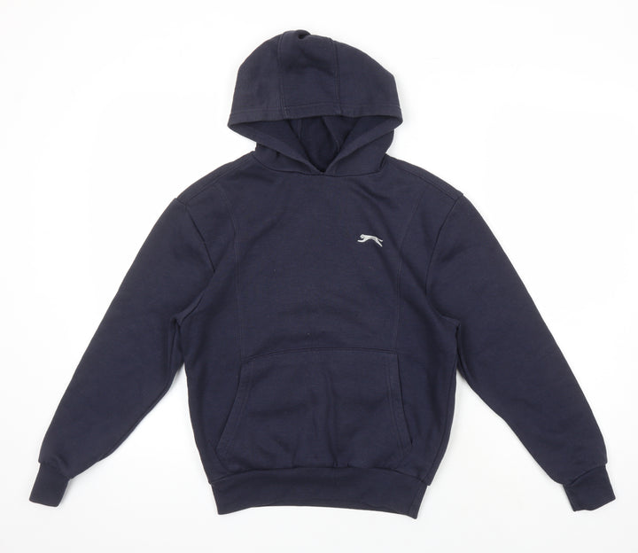 Slazenger Boys Blue Polyester Pullover Hoodie Size 9 Years