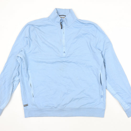 Weekend Offender Mens Blue Cotton Pullover Sweatshirt Size XL