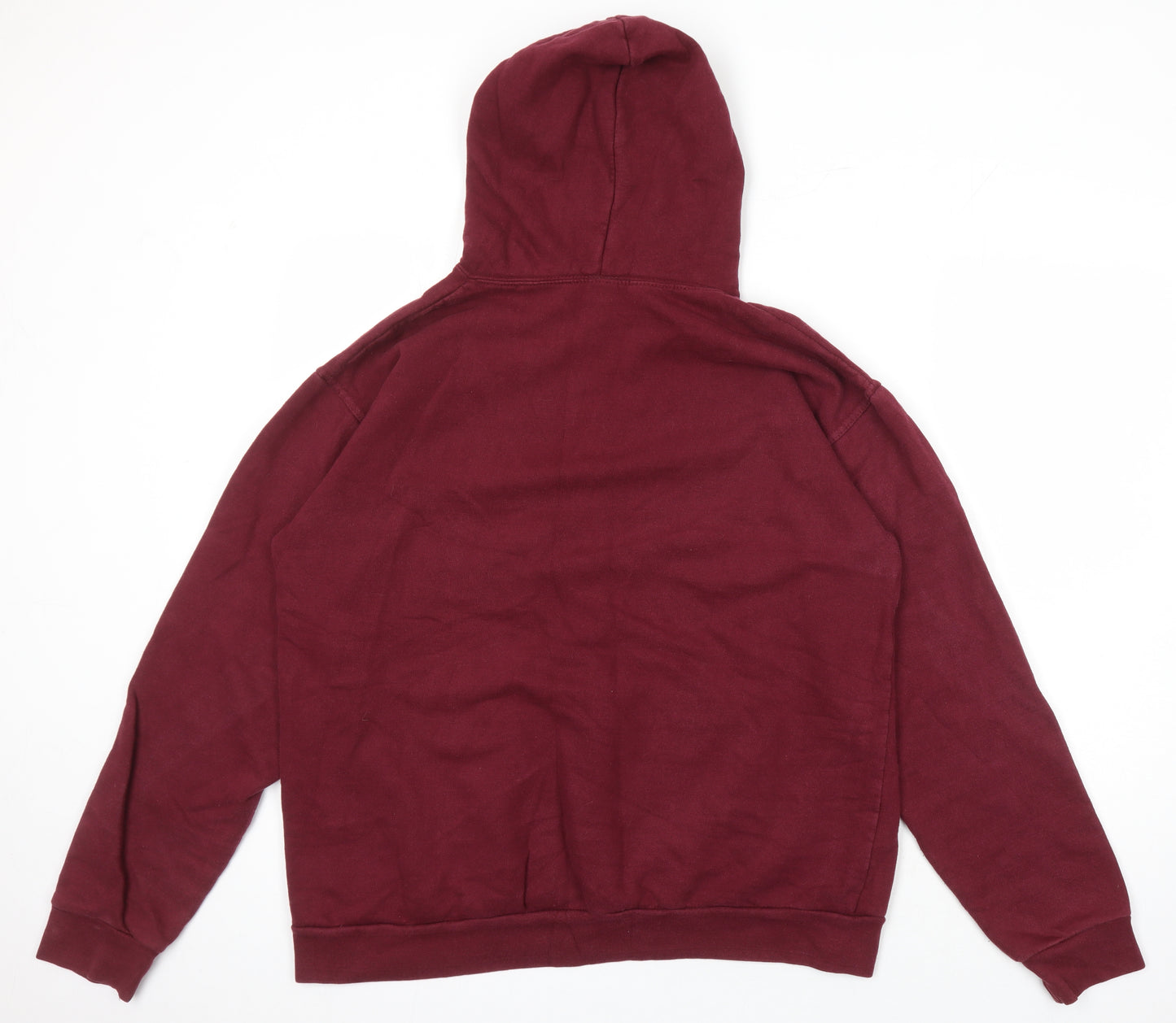 Stars & Stripes Mens Red Polyester Pullover Hoodie Size L