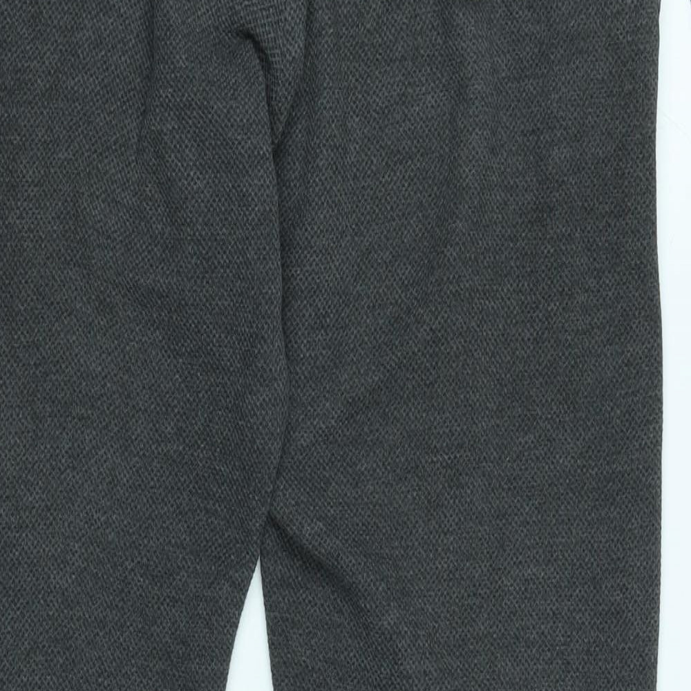Pull&Bear Mens Grey Cotton Blend Jogger Trousers Size M L27 in Regular Tie